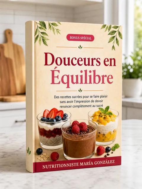 Couverture du livre de recettes Douceurs en Équilibre